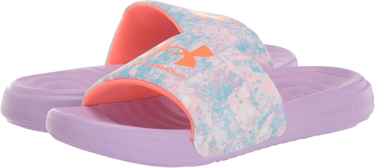 imageUnder Armour UnisexChild Ansa Graphic Slide SandalOctane 500Electric Tangerine