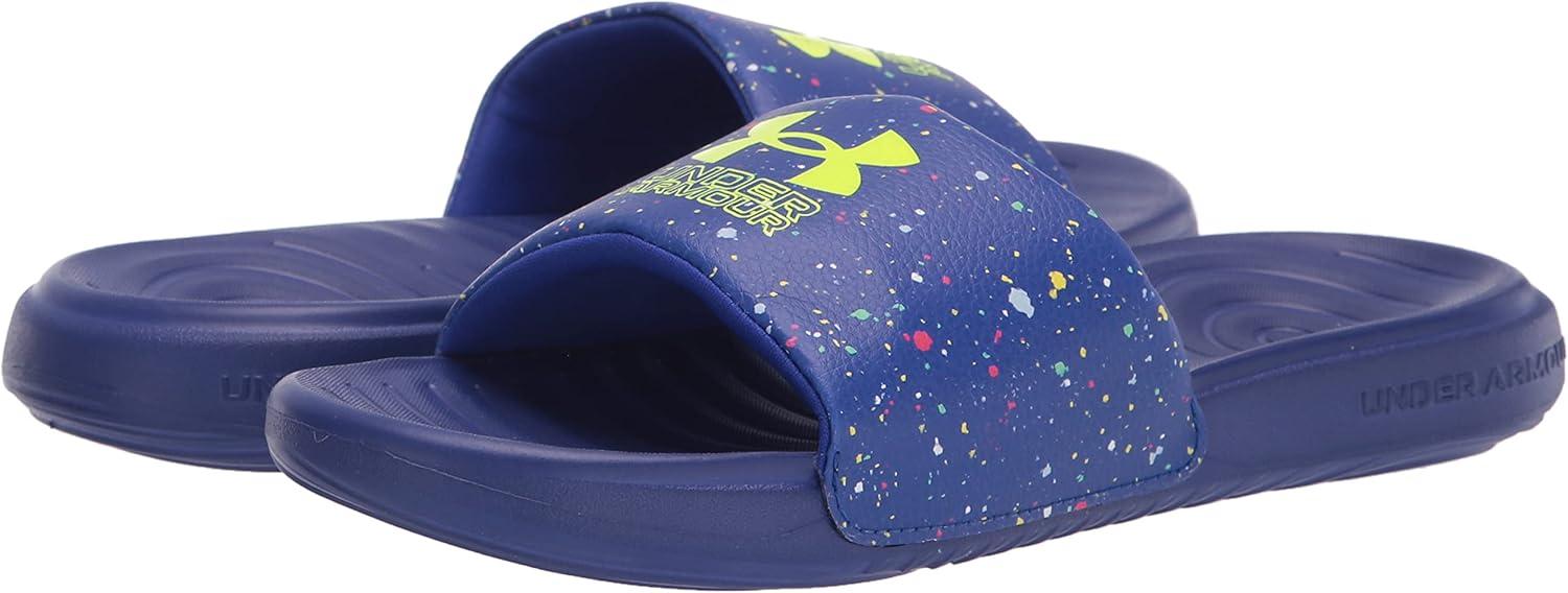 imageUnder Armour UnisexChild Ansa Graphic Slide SandalUltra Indigo 500Ultra Indigo