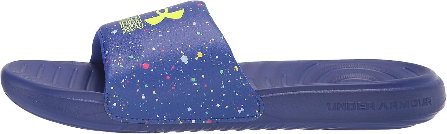 imageUnder Armour UnisexChild Ansa Graphic Slide SandalUltra Indigo 500Ultra Indigo