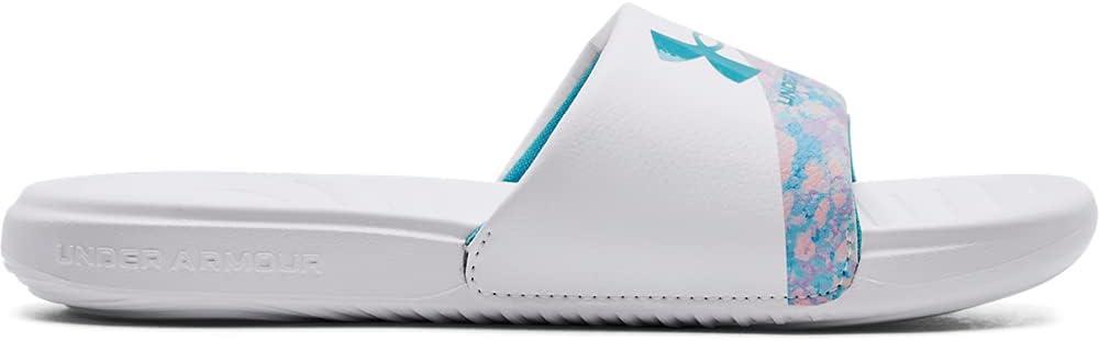 imageUnder Armour UnisexChild Ansa Graphic Slide SandalWhite 101Cloudless Sky