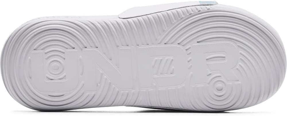 imageUnder Armour UnisexChild Ansa Graphic Slide SandalWhite 101Cloudless Sky