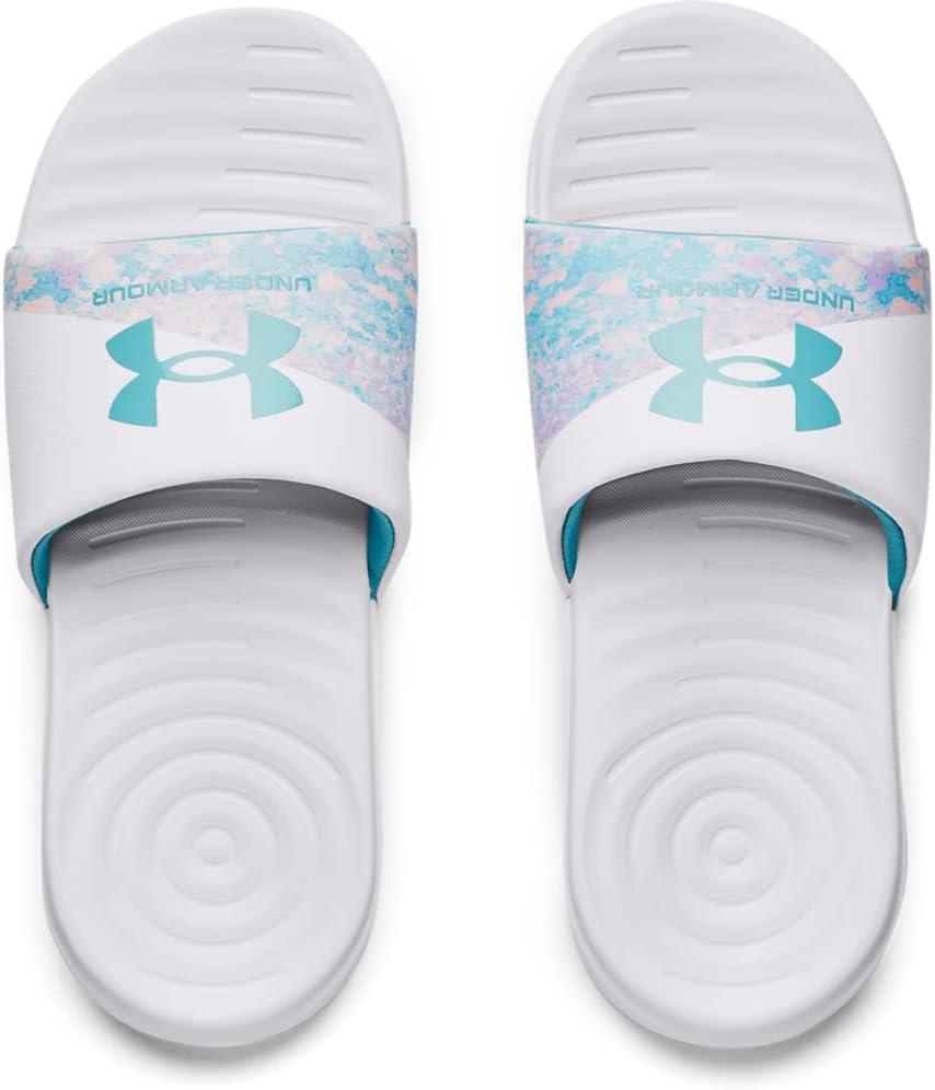 imageUnder Armour UnisexChild Ansa Graphic Slide SandalWhite 101Cloudless Sky