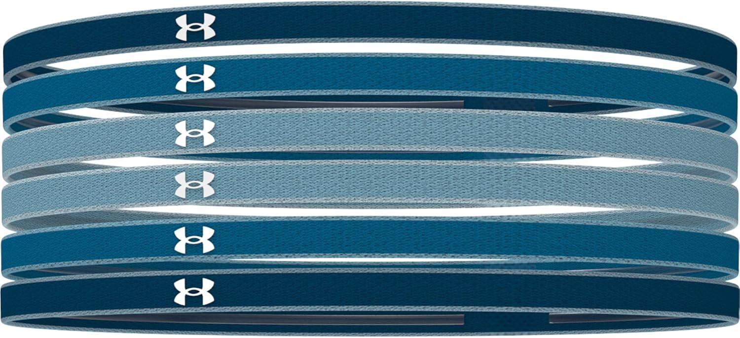 imageUnder Armour Womens Mini Athletic Headbands 6Pack426 Varsity Blue  Cosmic Blue  White