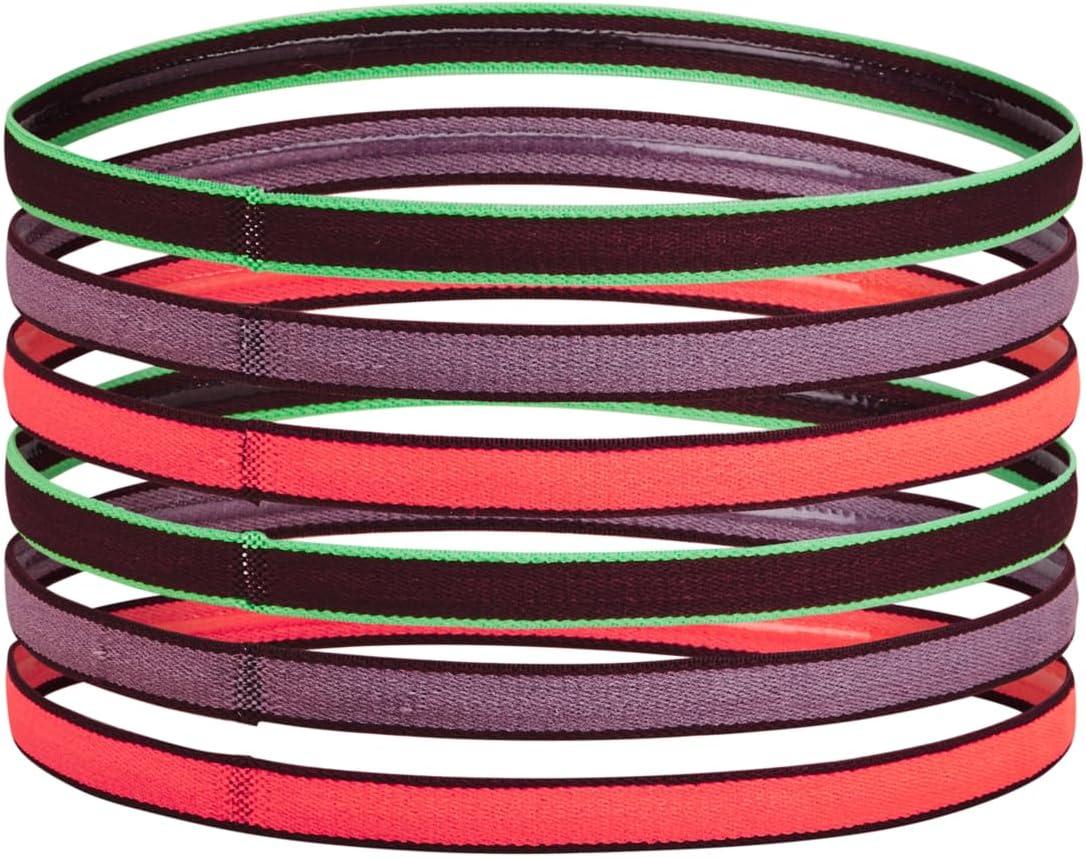 imageUnder Armour Womens Mini Athletic Headbands 6Pack603 Dark Maroon  Misty Purple  Green Screen
