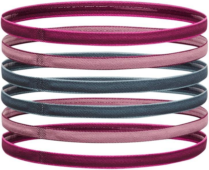 imageUnder Armour Womens Mini Athletic Headbands 6Pack635 Charged Cherry  Pink Elixir  Pink Edge