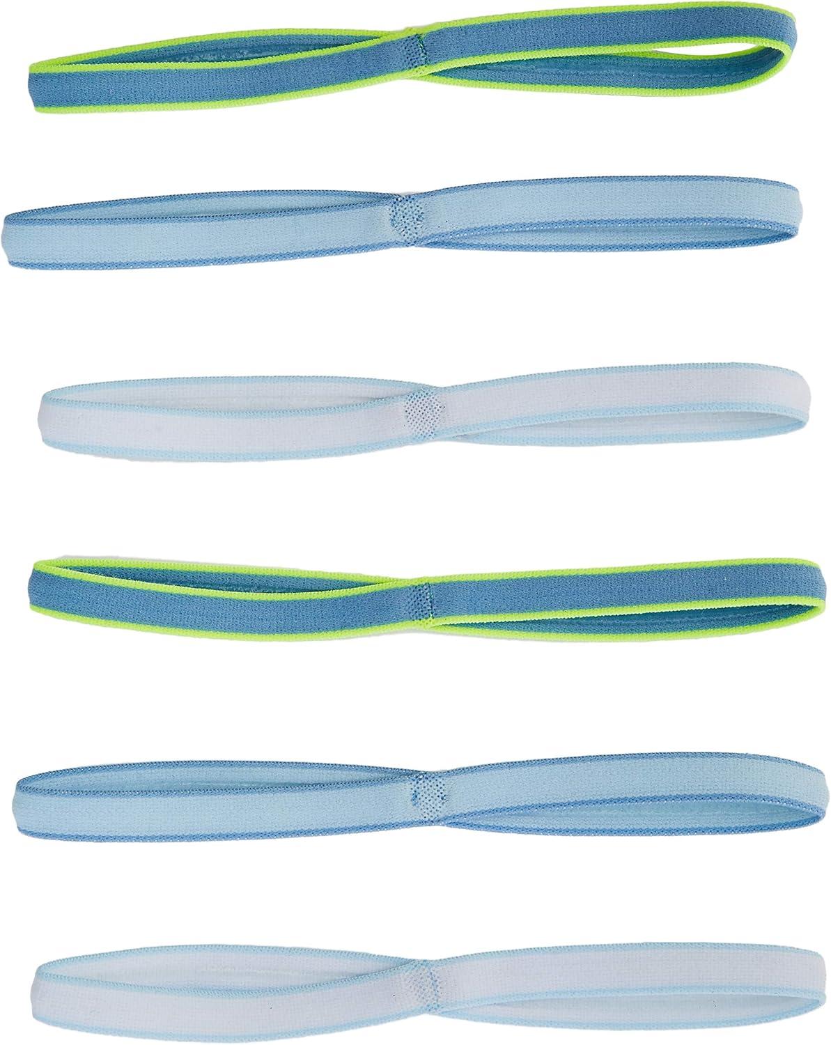 imageUnder Armour Womens Mini Athletic Headbands 6PackBoho Blue 451HighVis Yellow
