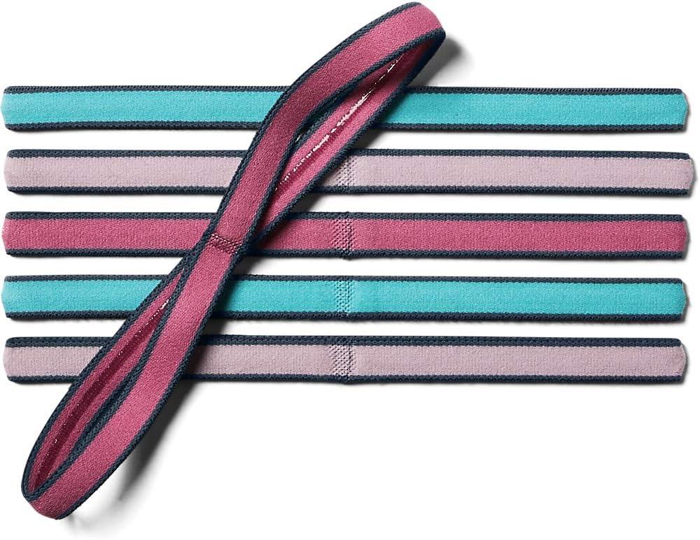 imageUnder Armour Womens Mini Athletic Headbands 6PackPacers PinkDownpour Gray