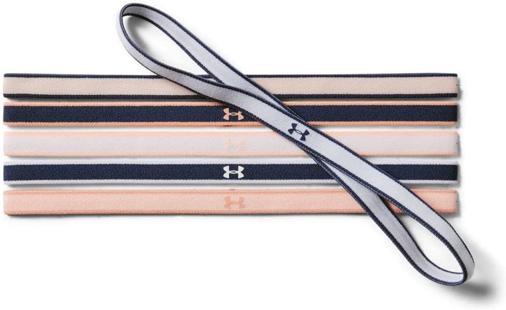 imageUnder Armour Womens Mini Athletic Headbands 6PackPeach Frost 845 Blue Ink