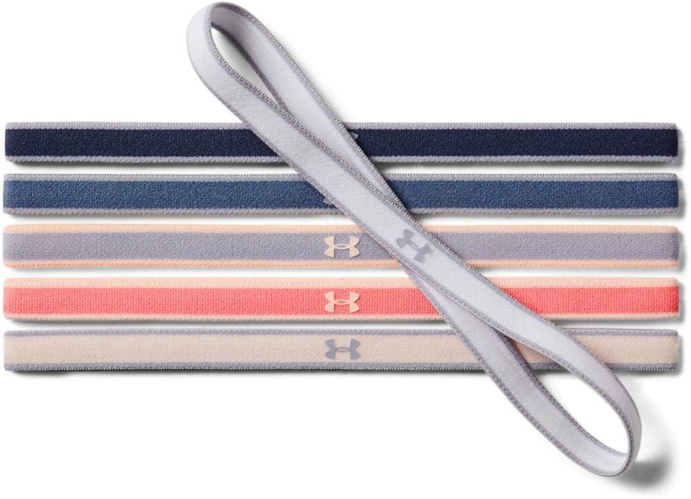 imageUnder Armour Womens Mini Athletic Headbands 6PackWhite 105Purple Dusk