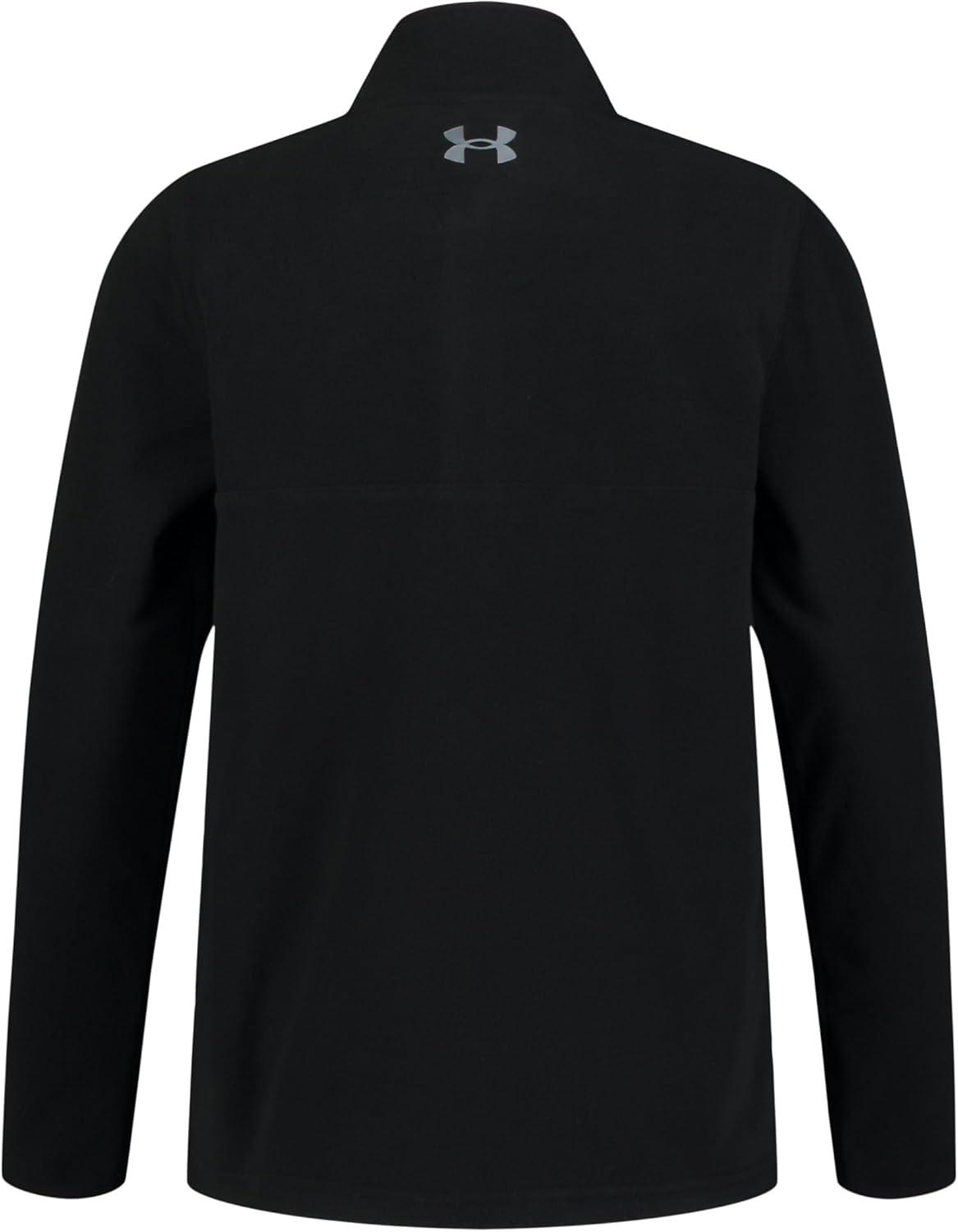 imageUnder Armour boys Outdoor Quarter Zip Pullover Fleece Lightweight Sweatshirt With a Full FitBlack Twist
