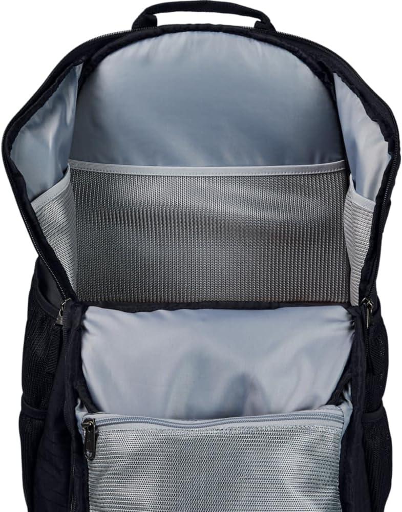 imageUnder Armour mens Yard Baseball Backpack  Black 001White  One SizeBlack 001White