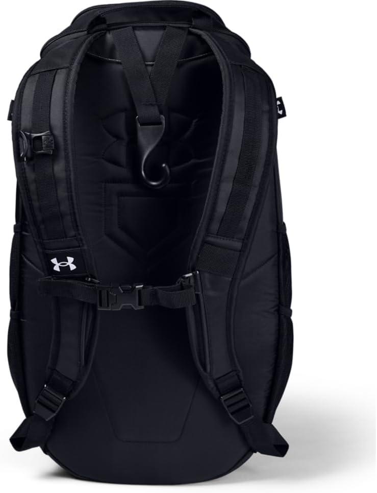 imageUnder Armour mens Yard Baseball Backpack  Black 001White  One SizeBlack 001White