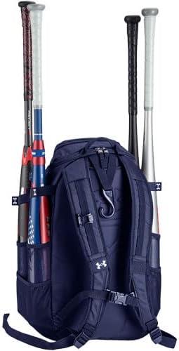 imageUnder Armour mens Yard Baseball Backpack  Black 001White  One SizeMidnight Navy 410White