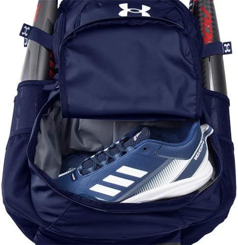 imageUnder Armour mens Yard Baseball Backpack  Black 001White  One SizeMidnight Navy 410White