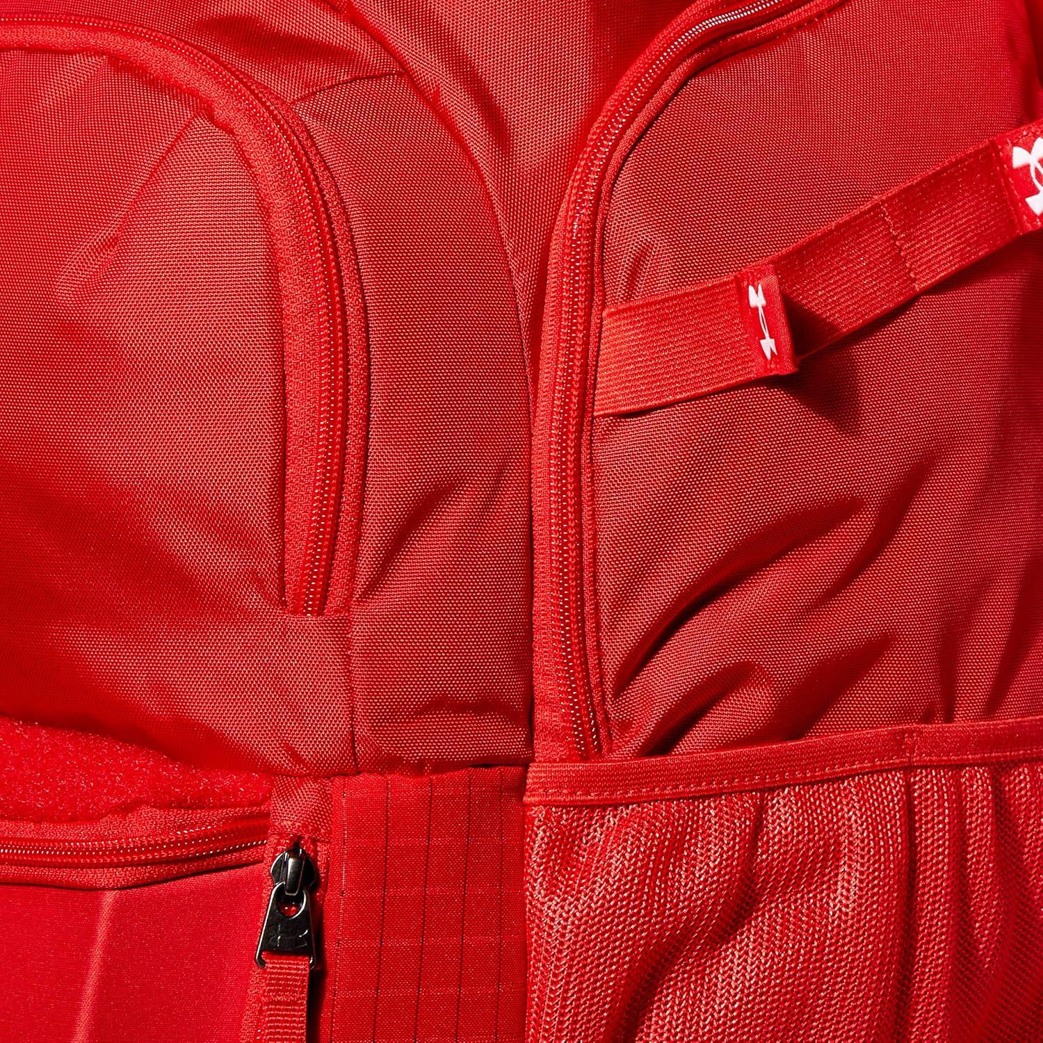 imageUnder Armour mens Yard Baseball Backpack  Black 001White  One SizeRed 600White