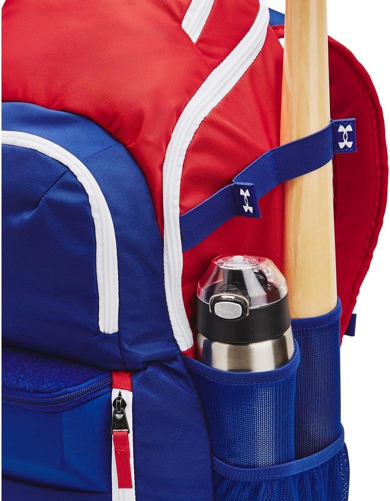 imageUnder Armour mens Yard Baseball Backpack  Black 001White  One SizeRed 601White