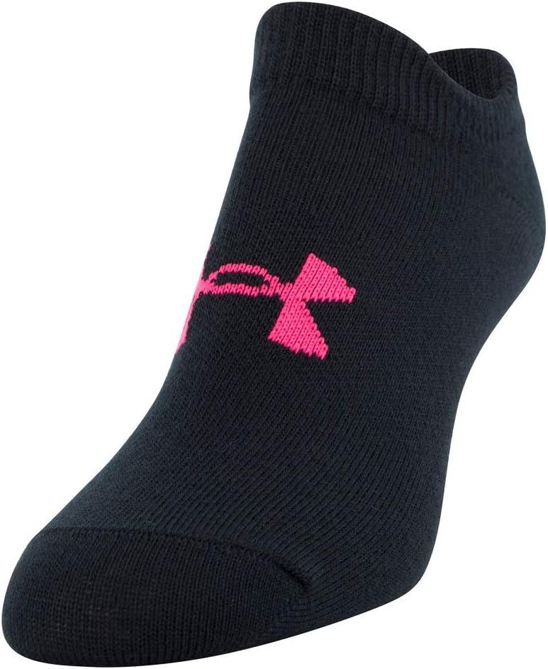 imageUnder Armour unisexchild Essential 20 Lightweight No Show Socks 6pairsSocksBlack Penta Pink Assorted