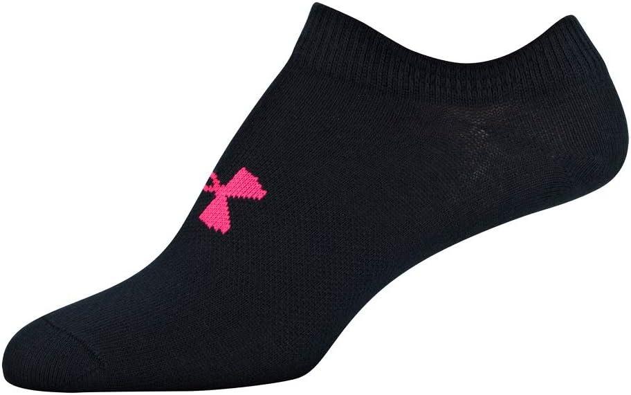 imageUnder Armour unisexchild Essential 20 Lightweight No Show Socks 6pairsSocksBlack Penta Pink Assorted