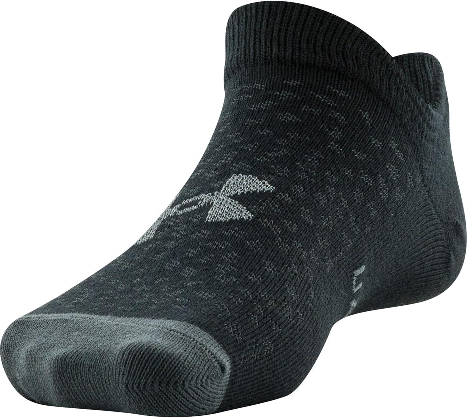 imageUnder Armour unisexchild Essential 20 Lightweight No Show Socks 6pairsSocksBlackBlue Assorted