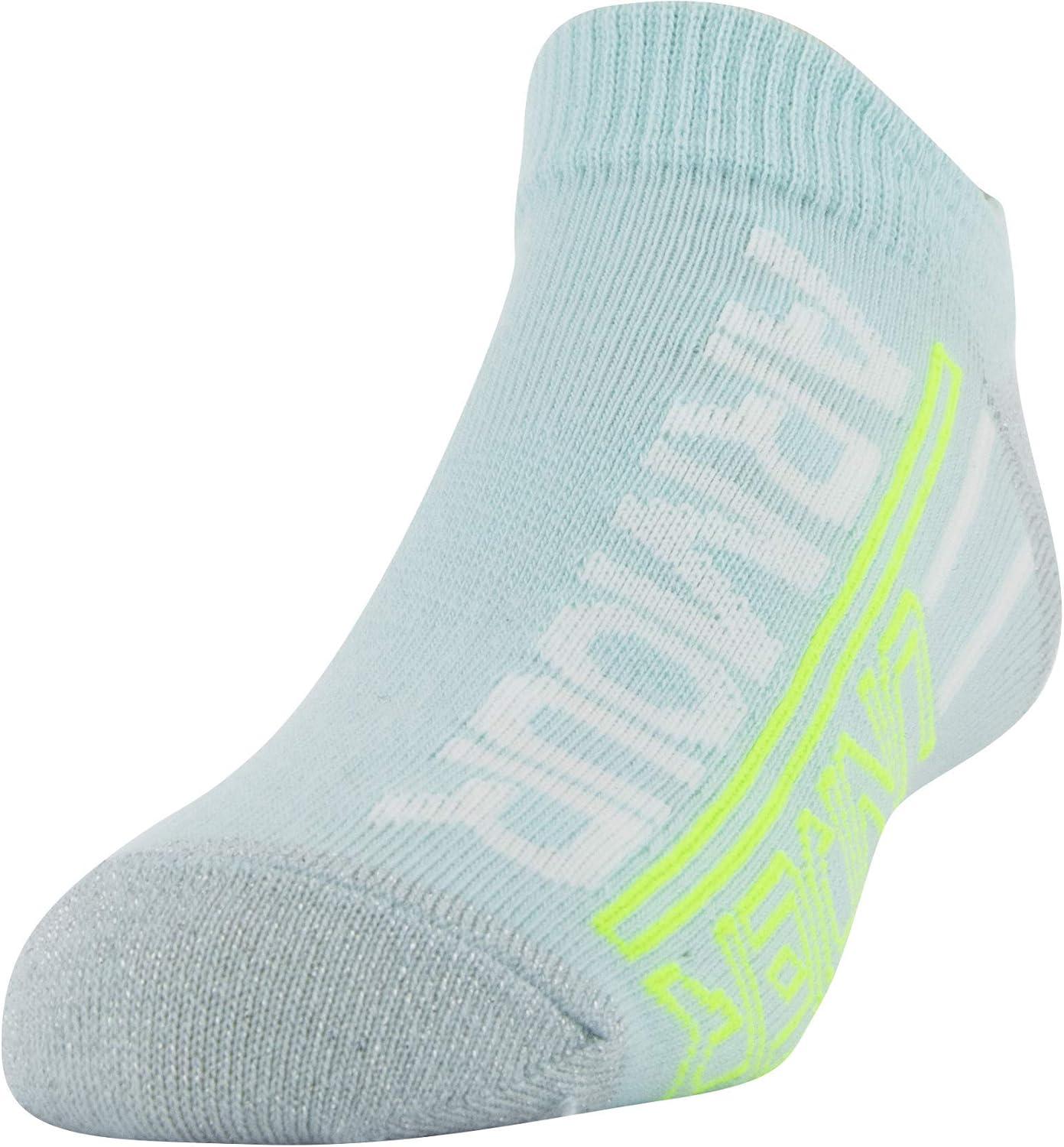 imageUnder Armour unisexchild Essential 20 Lightweight No Show Socks 6pairsSocksBlueWhite Assorted