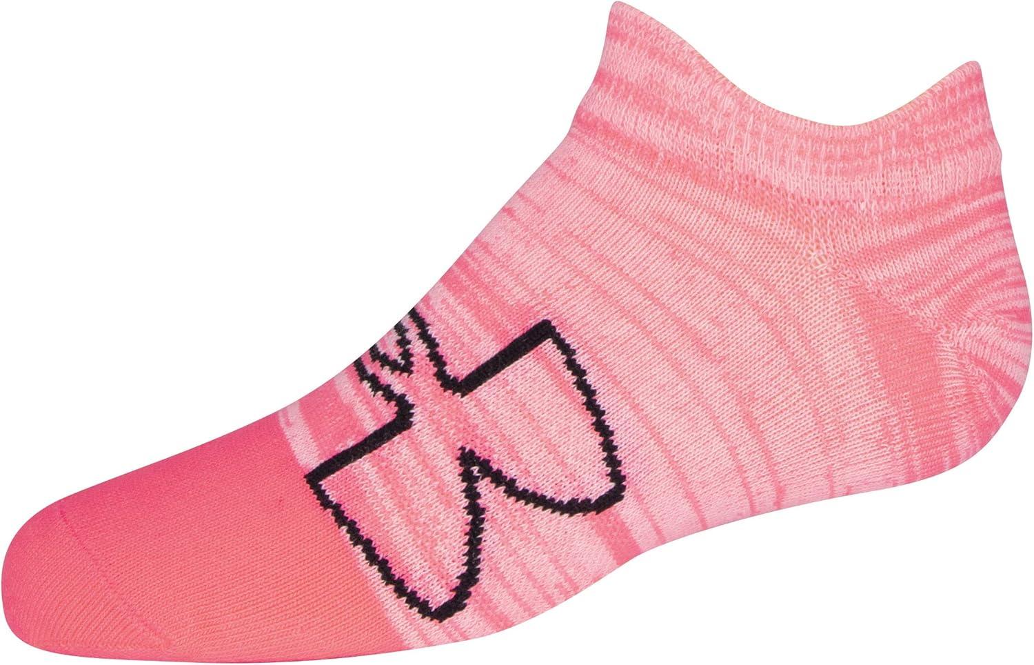 imageUnder Armour unisexchild Essential 20 Lightweight No Show Socks 6pairsSocksCeriseBeta Tint Assorted