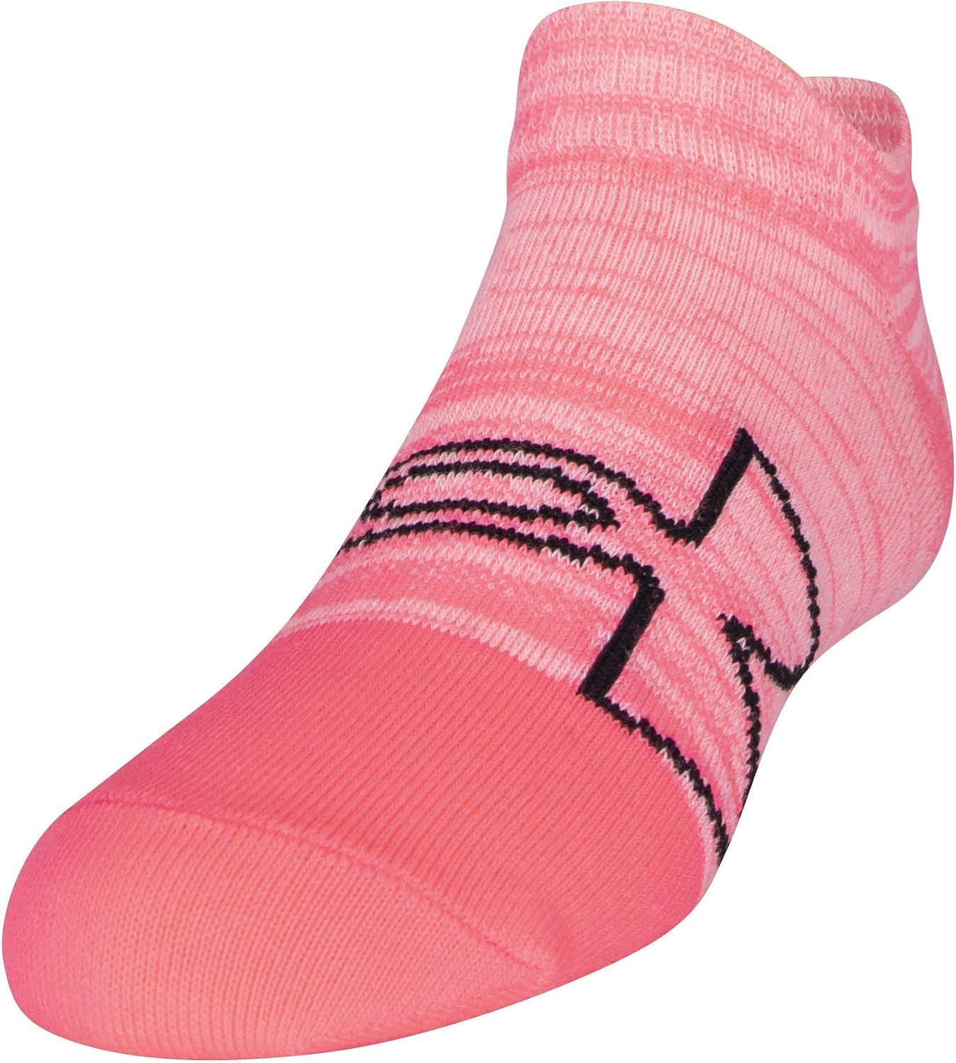 imageUnder Armour unisexchild Essential 20 Lightweight No Show Socks 6pairsSocksCeriseBeta Tint Assorted
