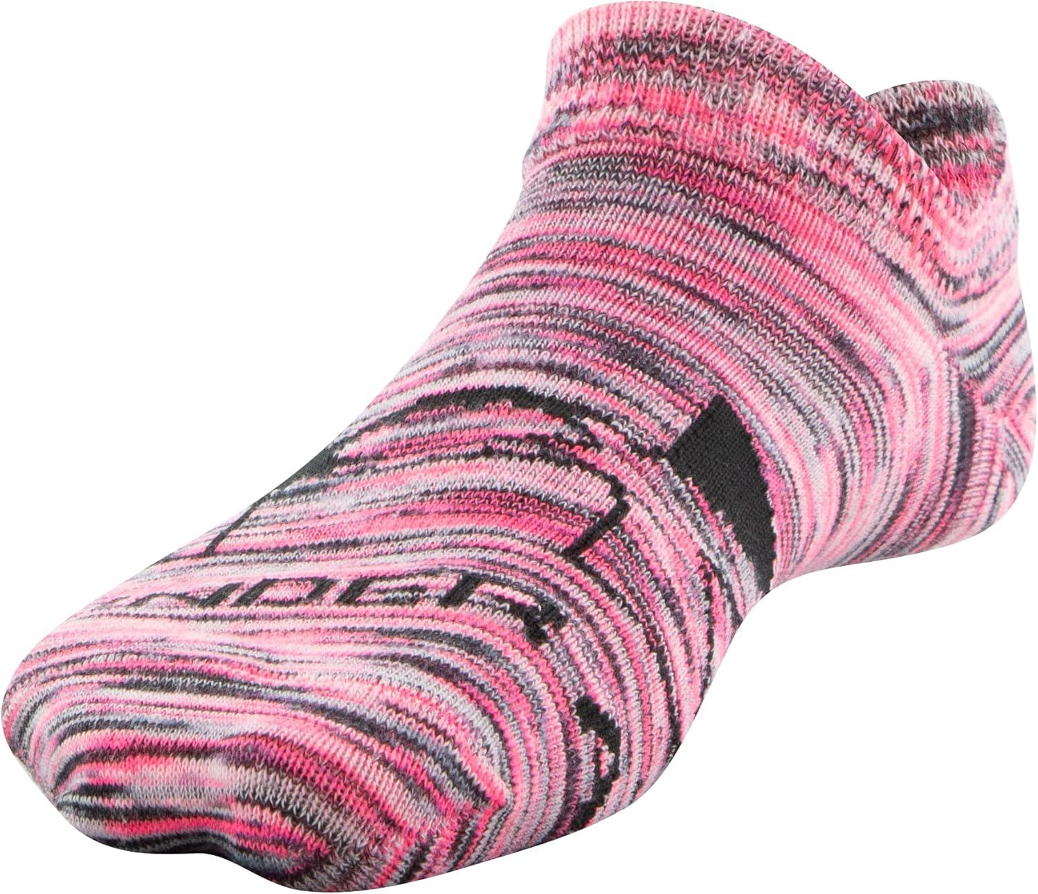 imageUnder Armour unisexchild Essential 20 Lightweight No Show Socks 6pairsSocksCeriseWhite Assorted