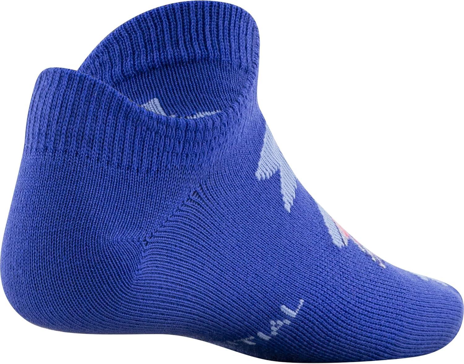 imageUnder Armour unisexchild Essential 20 Lightweight No Show Socks 6pairsSocksElectric Purple Assorted