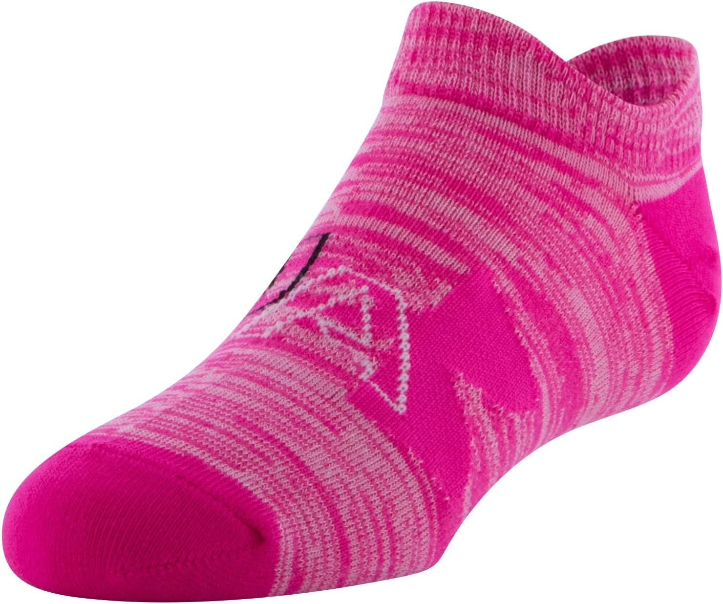 imageUnder Armour unisexchild Essential 20 Lightweight No Show Socks 6pairsSocksElectro PinkElectro TangerineElectro Pink