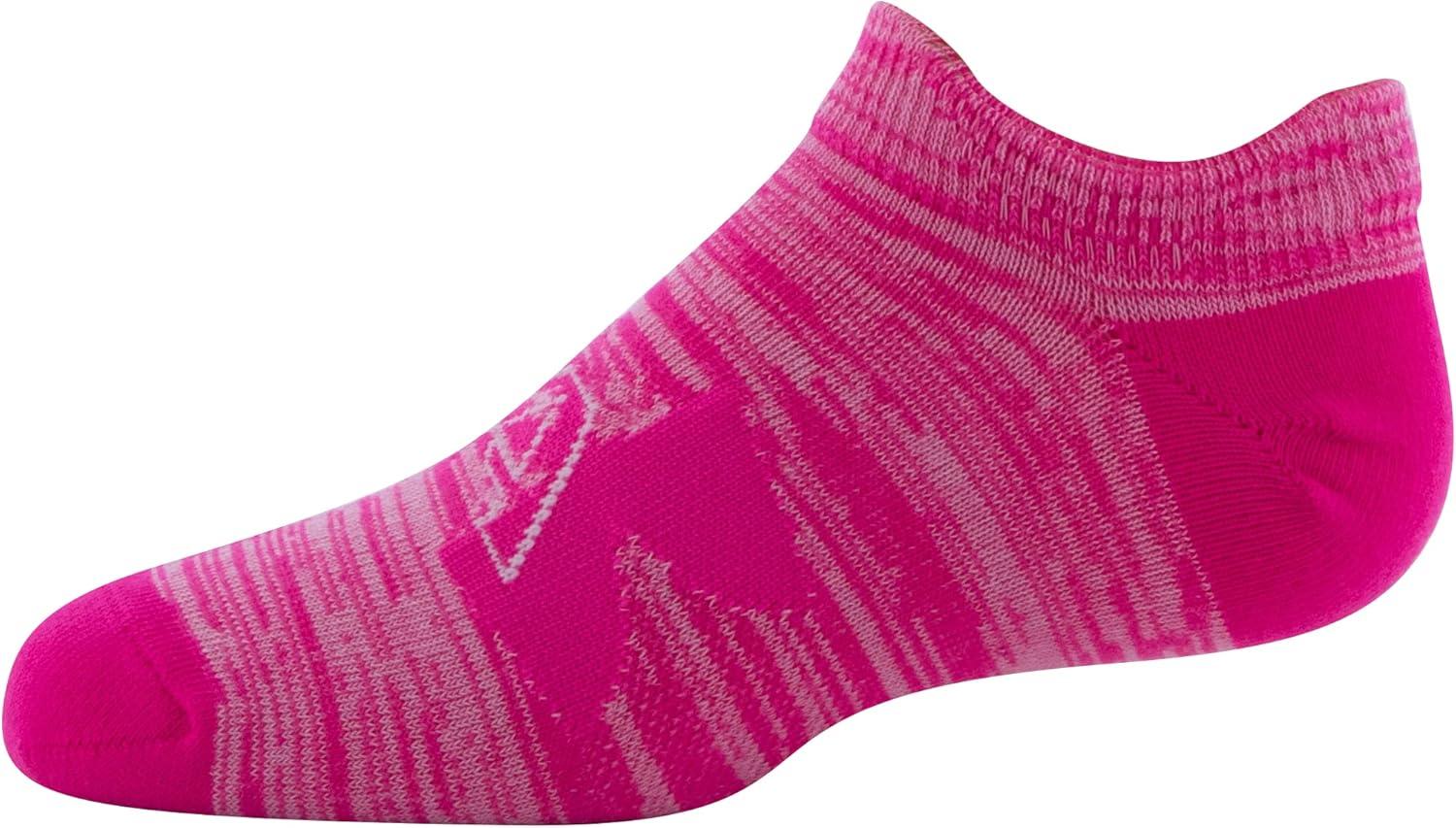 imageUnder Armour unisexchild Essential 20 Lightweight No Show Socks 6pairsSocksElectro PinkElectro TangerineElectro Pink
