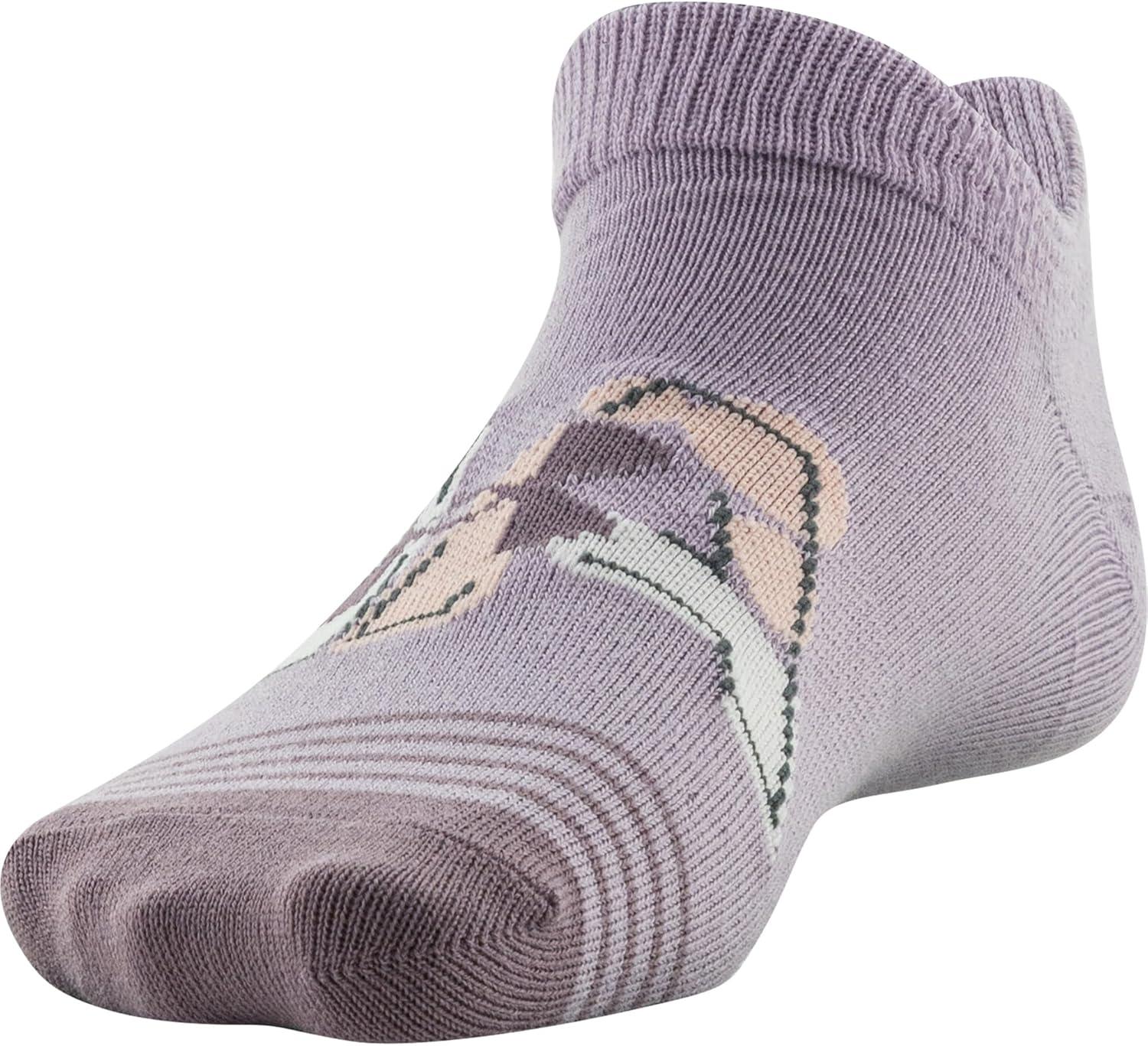imageUnder Armour unisexchild Essential 20 Lightweight No Show Socks 6pairsSocksFresh Orchid Assorted