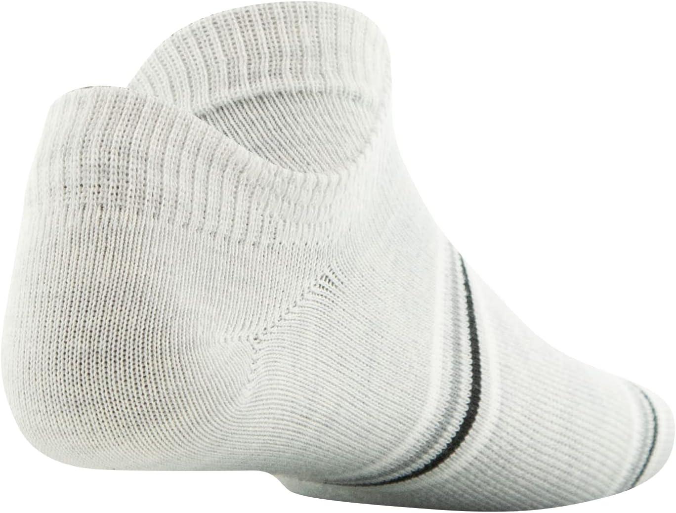 imageUnder Armour unisexchild Essential 20 Lightweight No Show Socks 6pairsSocksHalo GrayWhite Assorted