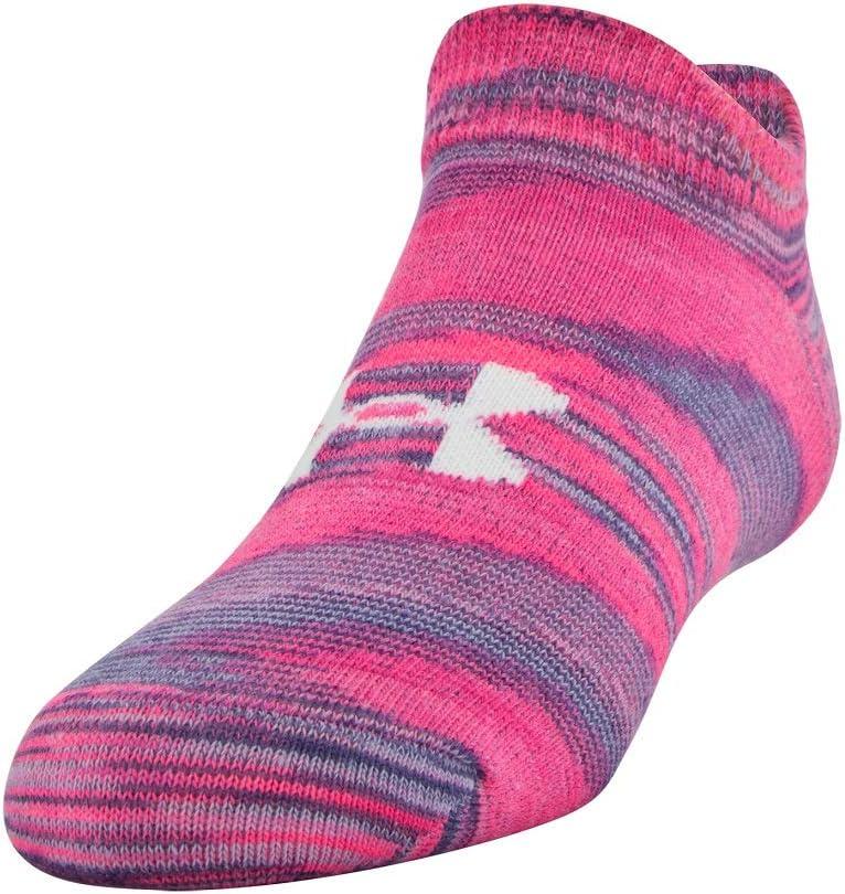 imageUnder Armour unisexchild Essential 20 Lightweight No Show Socks 6pairsSocksMojo Pink Assorted
