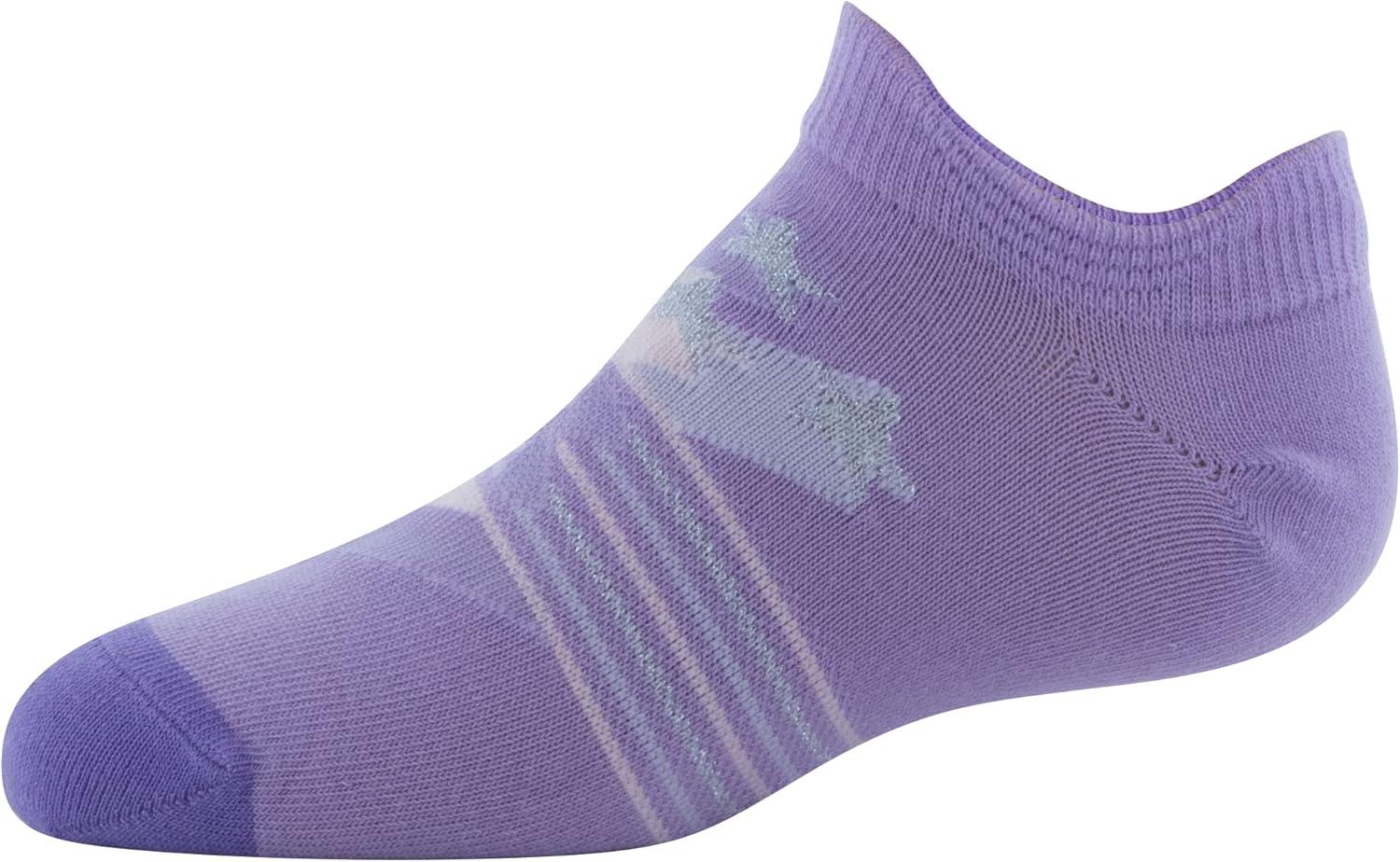 imageUnder Armour unisexchild Essential 20 Lightweight No Show Socks 6pairsSocksOctaneWhiteVivid Lilac