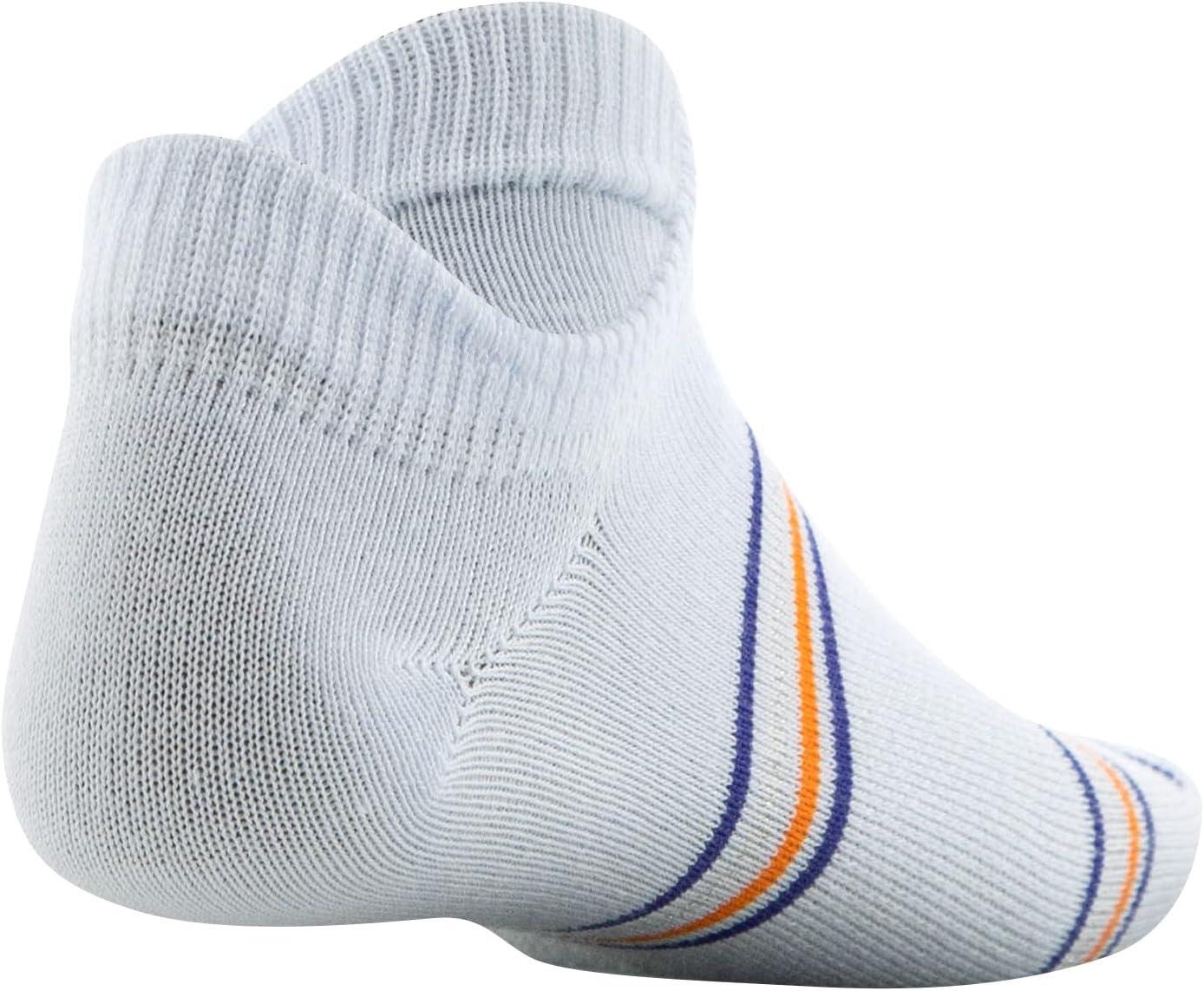 imageUnder Armour unisexchild Essential 20 Lightweight No Show Socks 6pairsSocksOxford Blue Assorted