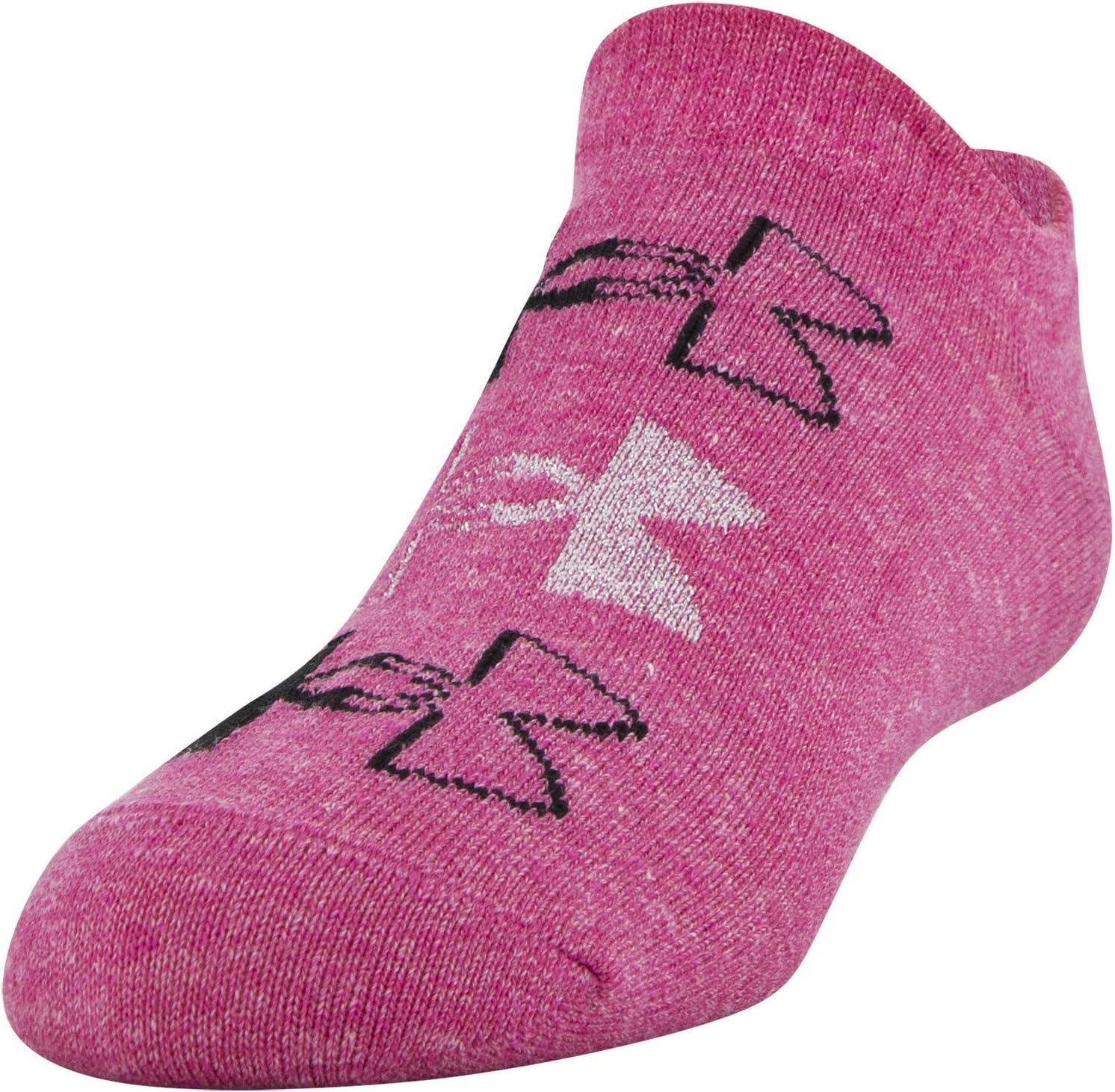 imageUnder Armour unisexchild Essential 20 Lightweight No Show Socks 6pairsSocksPink Heather Assorted