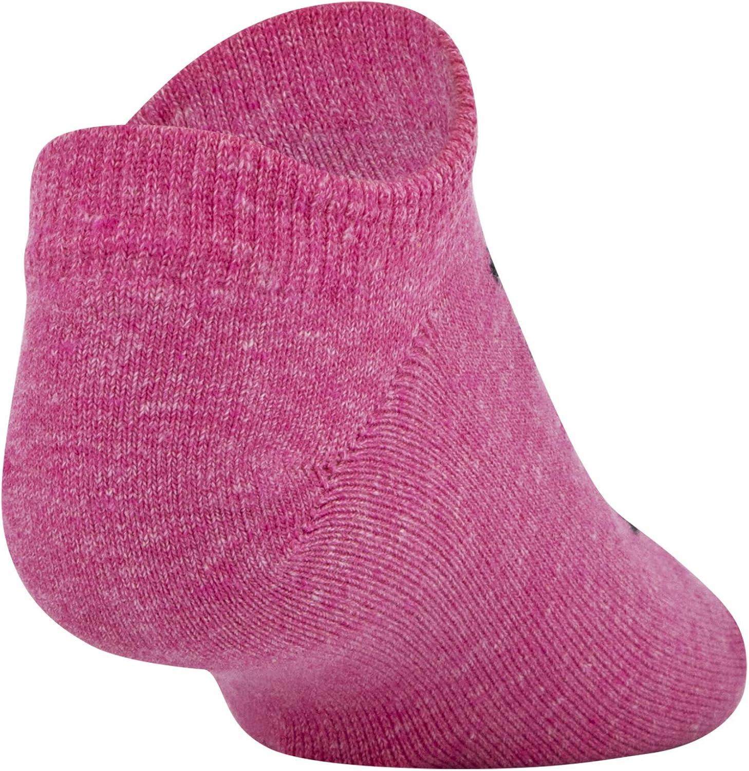 imageUnder Armour unisexchild Essential 20 Lightweight No Show Socks 6pairsSocksPink Heather Assorted