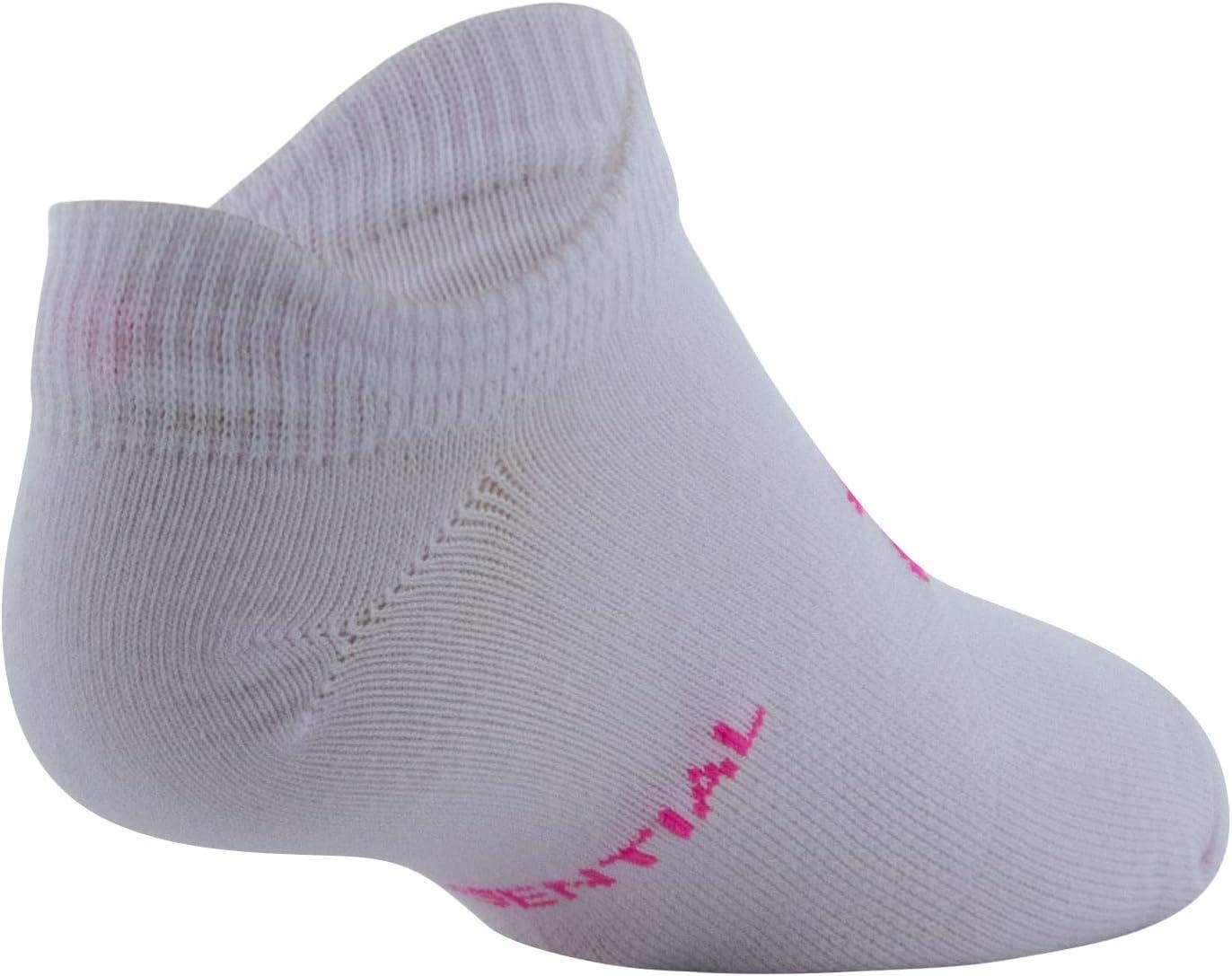 imageUnder Armour unisexchild Essential 20 Lightweight No Show Socks 6pairsSocksPink NotePurple NoteElectro Pink