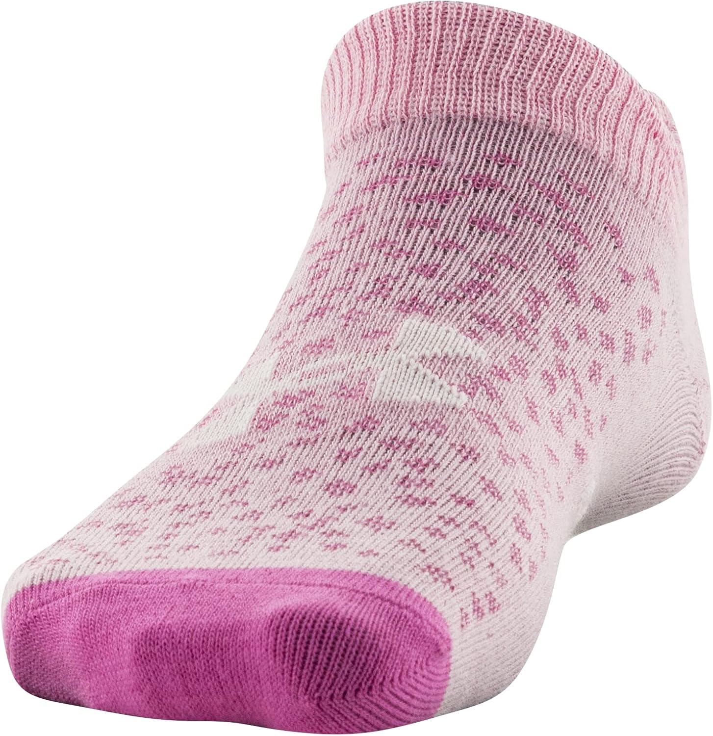 imageUnder Armour unisexchild Essential 20 Lightweight No Show Socks 6pairsSocksPink Sugar Assorted