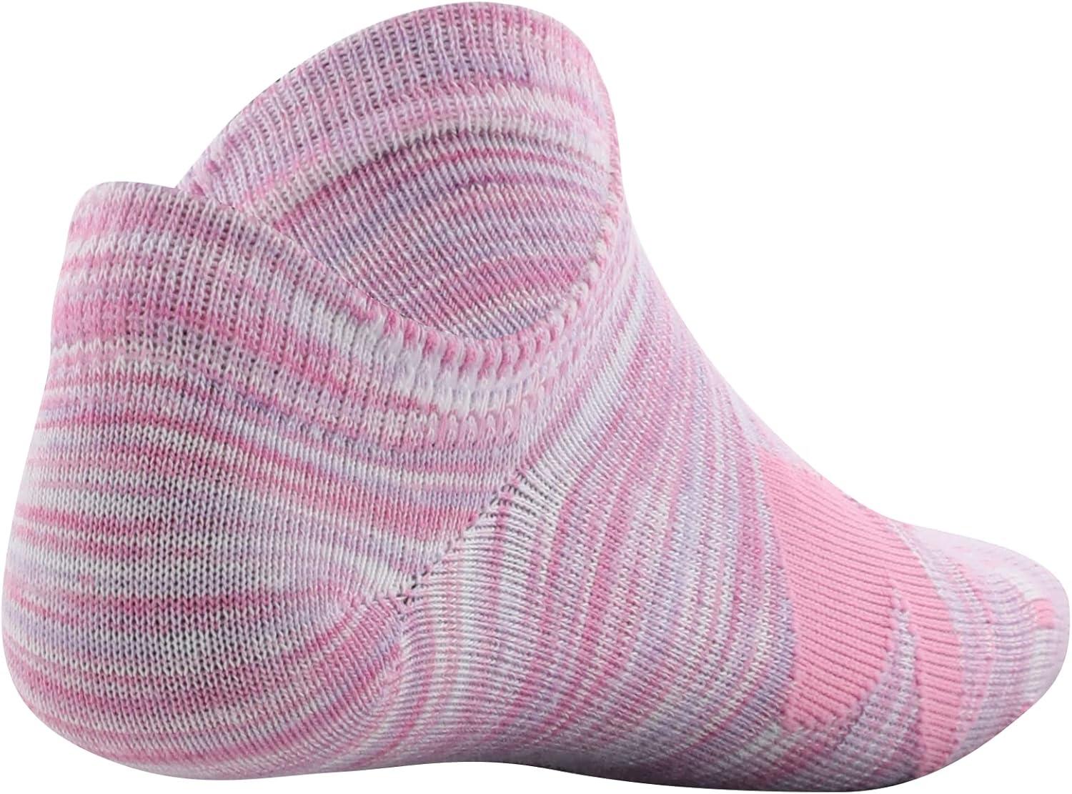 imageUnder Armour unisexchild Essential 20 Lightweight No Show Socks 6pairsSocksPrime PinkWhite Assorted