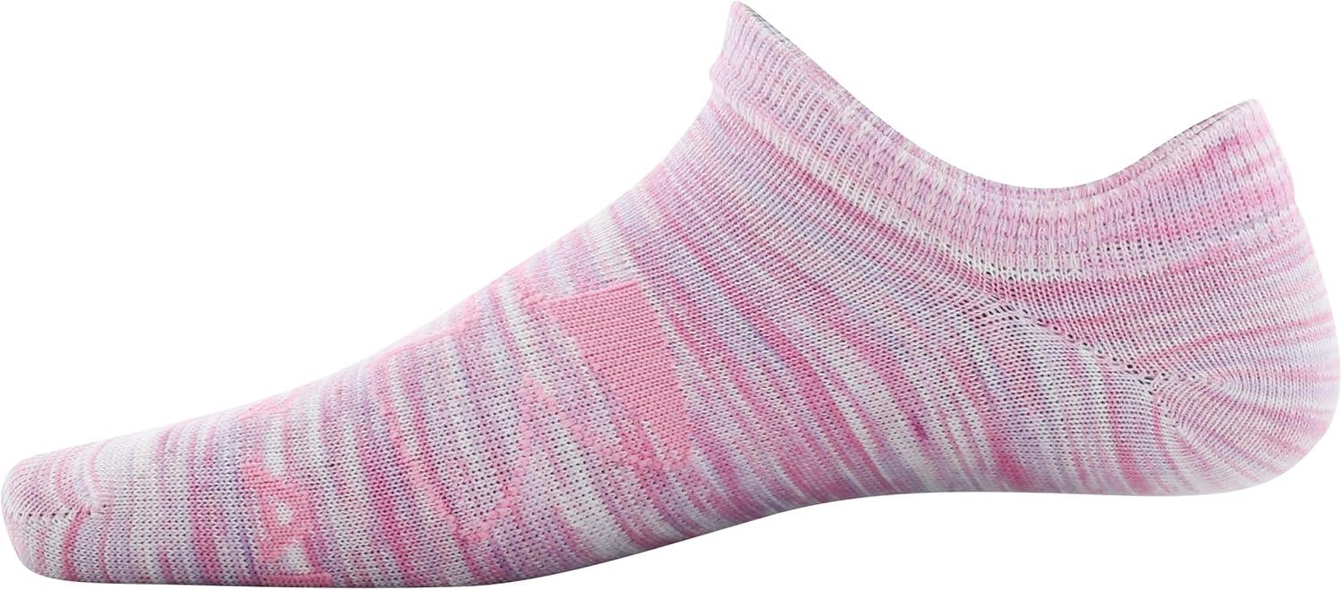 imageUnder Armour unisexchild Essential 20 Lightweight No Show Socks 6pairsSocksPrime PinkWhite Assorted