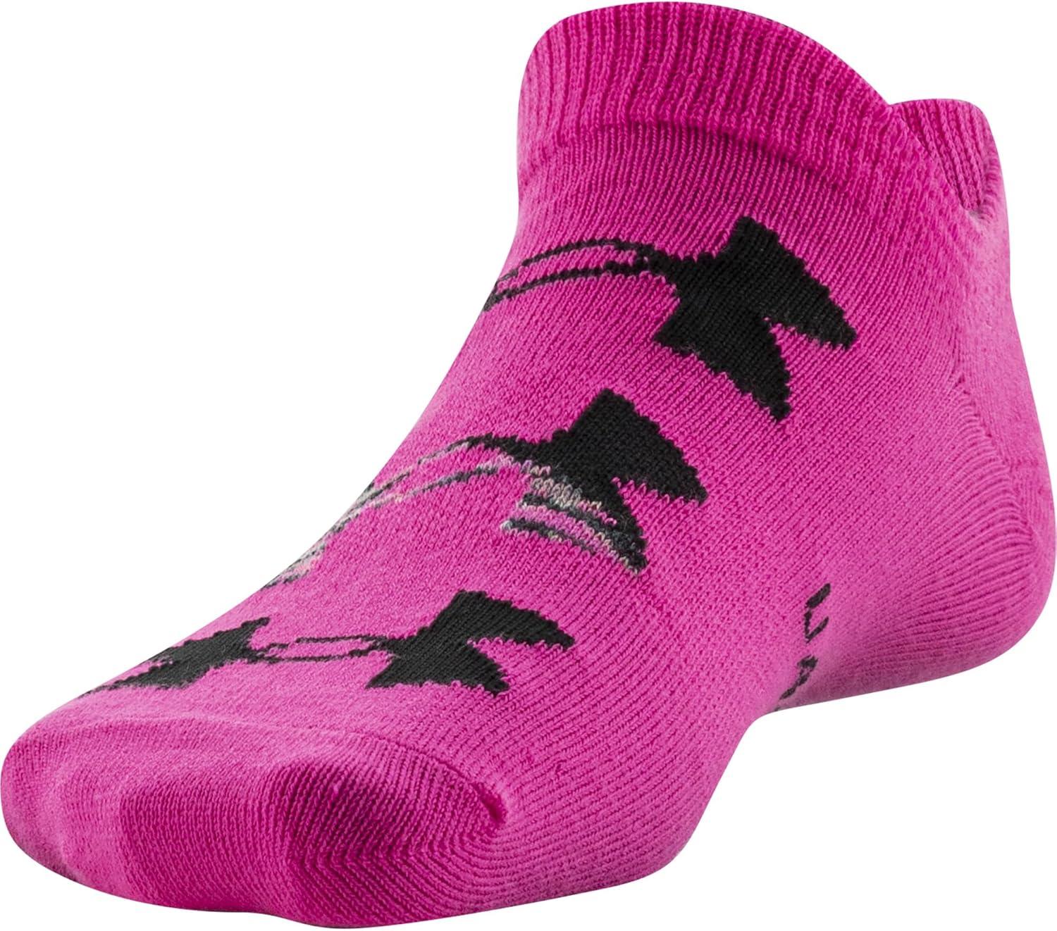 imageUnder Armour unisexchild Essential 20 Lightweight No Show Socks 6pairsSocksRebel Pink Assorted
