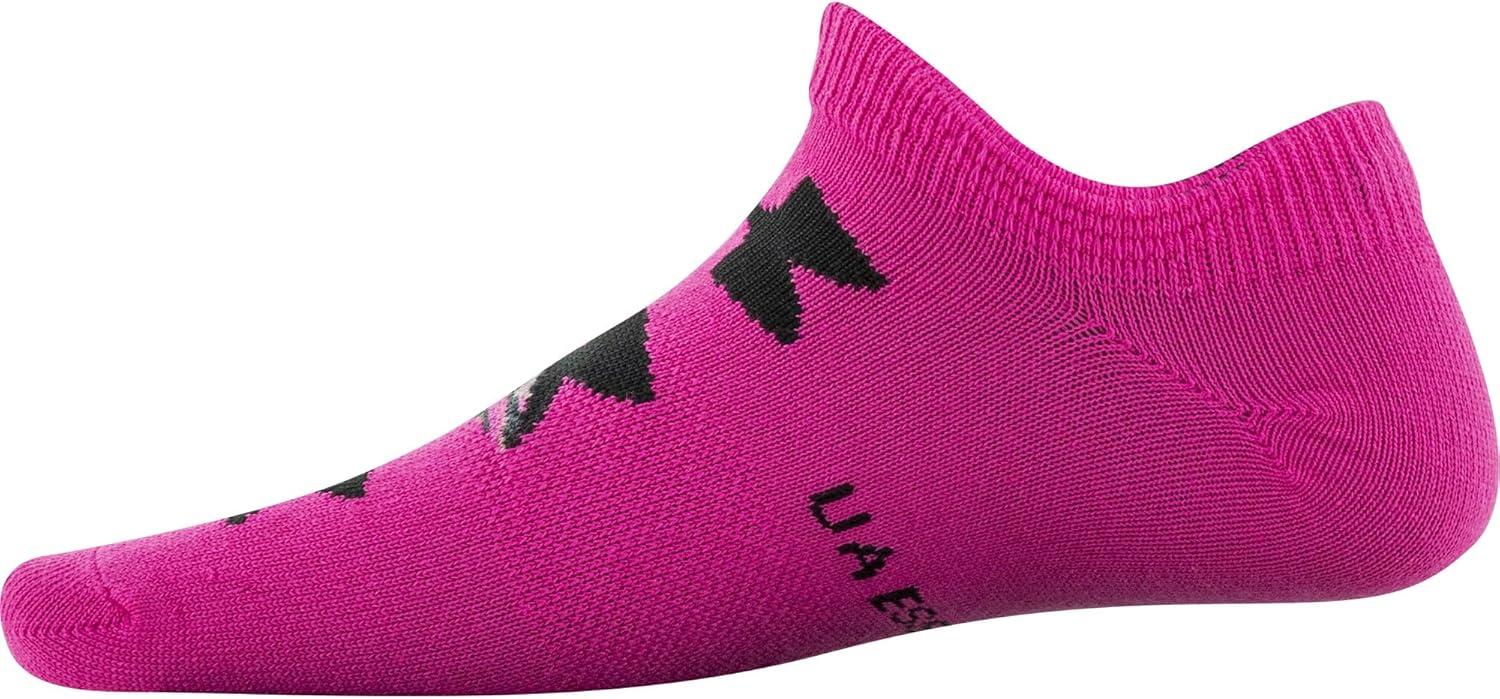 imageUnder Armour unisexchild Essential 20 Lightweight No Show Socks 6pairsSocksRebel Pink Assorted
