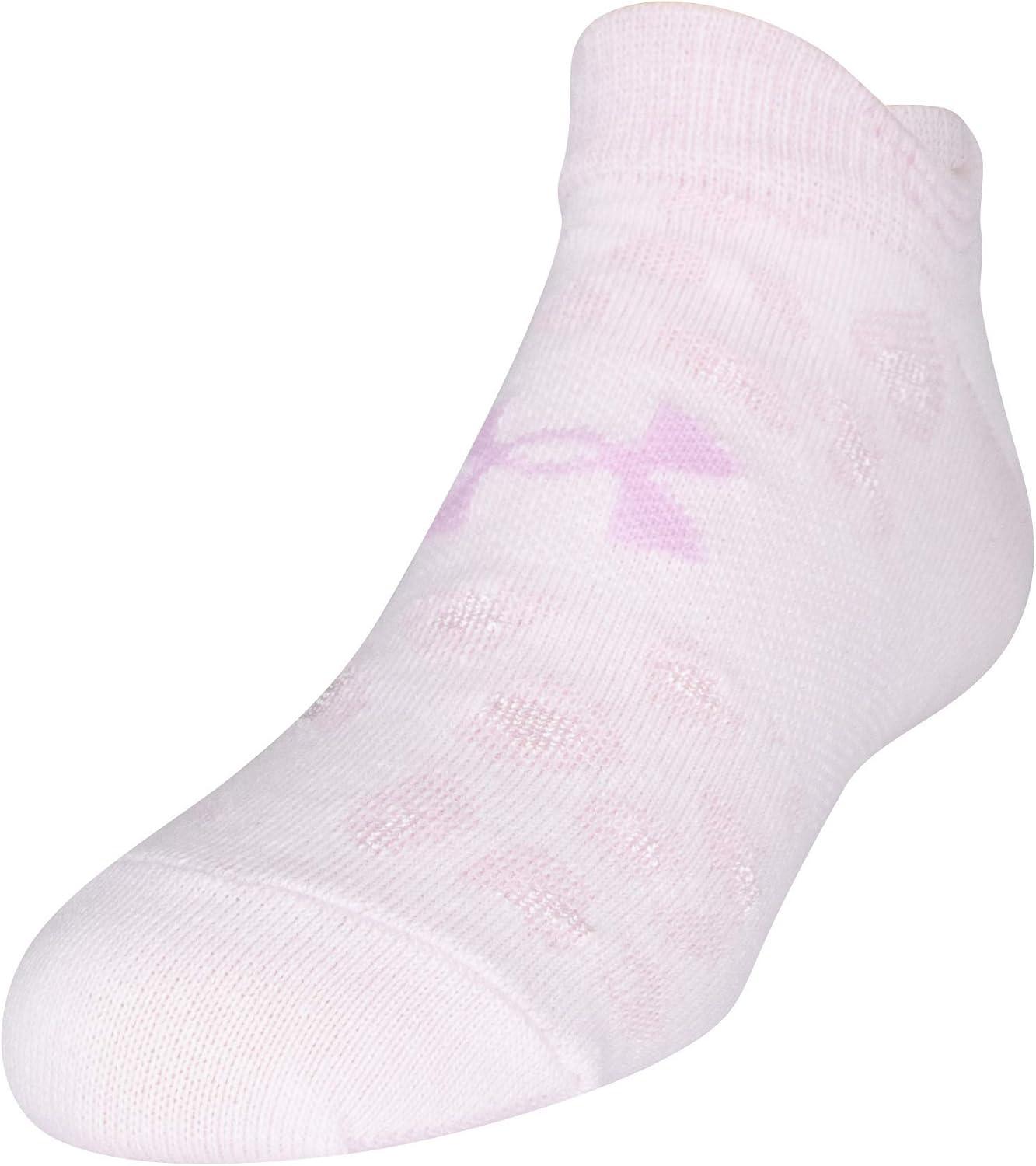 imageUnder Armour unisexchild Essential 20 Lightweight No Show Socks 6pairsSocksStellar Pink Assorted