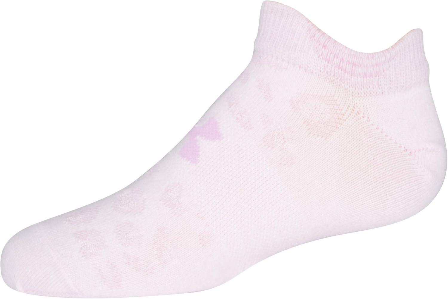 imageUnder Armour unisexchild Essential 20 Lightweight No Show Socks 6pairsSocksStellar Pink Assorted