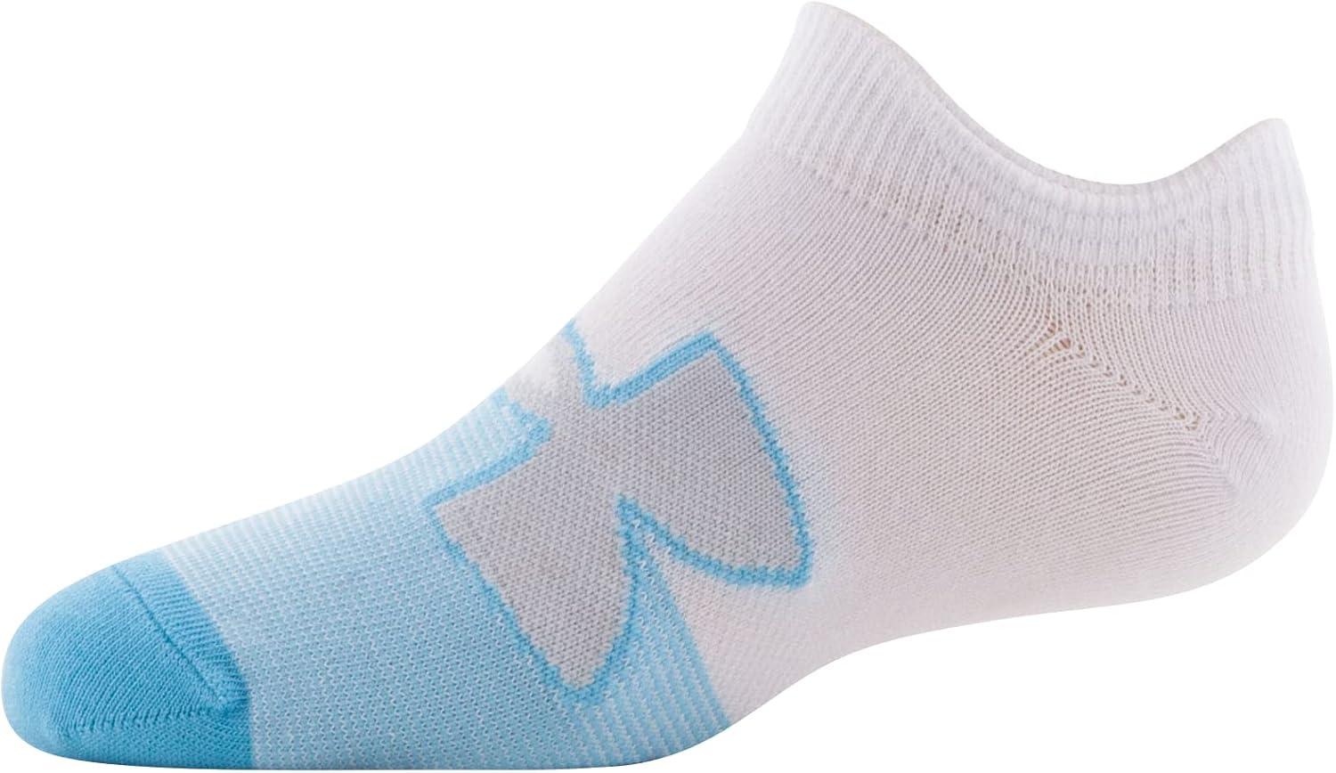 imageUnder Armour unisexchild Essential 20 Lightweight No Show Socks 6pairsSocksWhiteBlackHalo Gray