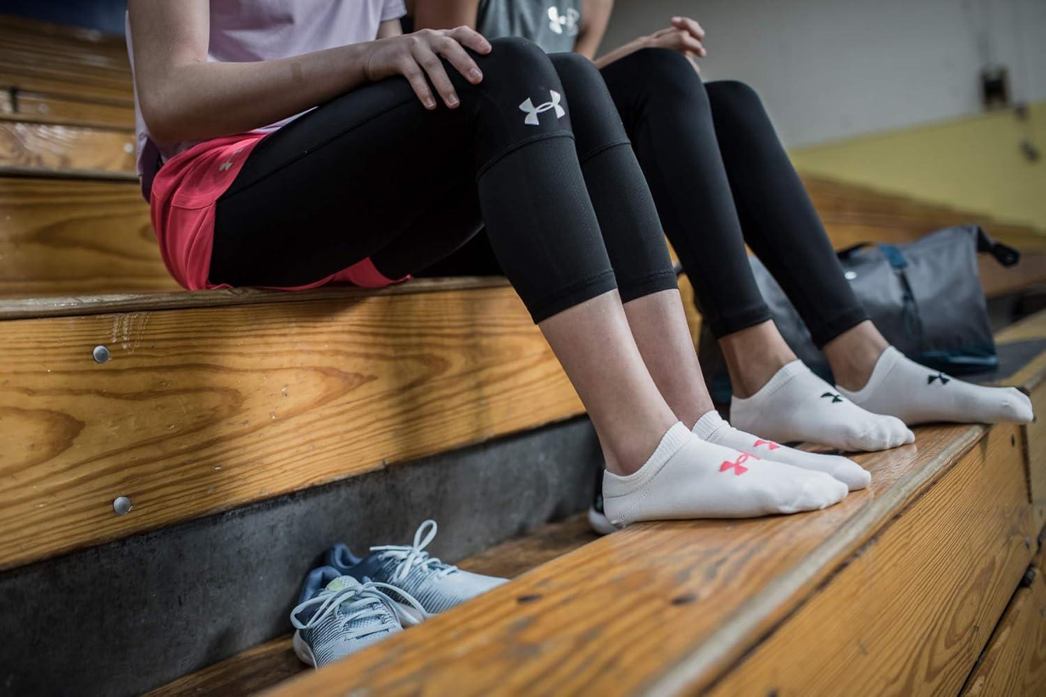 imageUnder Armour unisexchild Essential 20 Lightweight No Show Socks 6pairsSocksWhiteBlue Dip