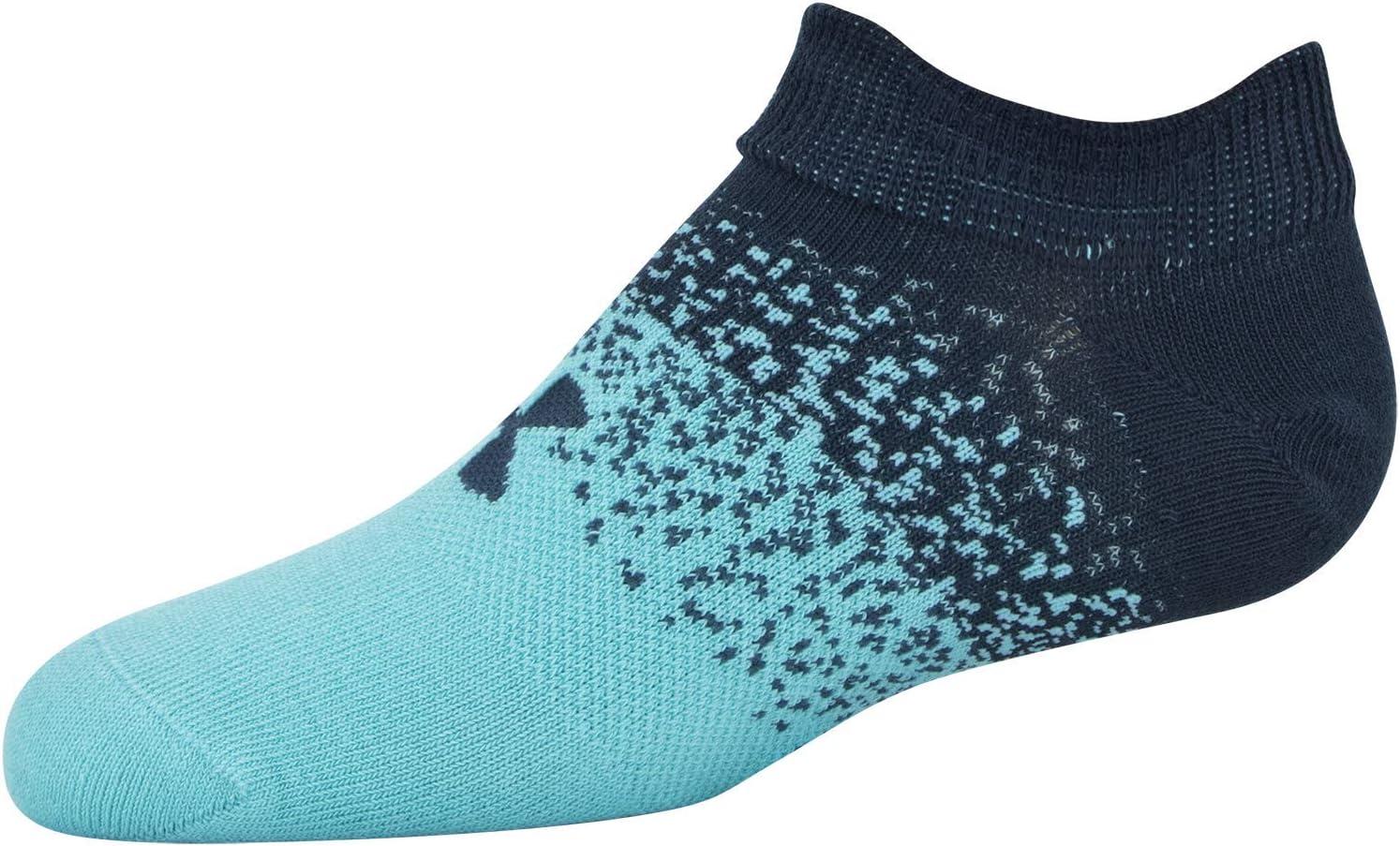imageUnder Armour unisexchild Essential 20 Lightweight No Show Socks 6pairsSocksWhiteBlue Dip
