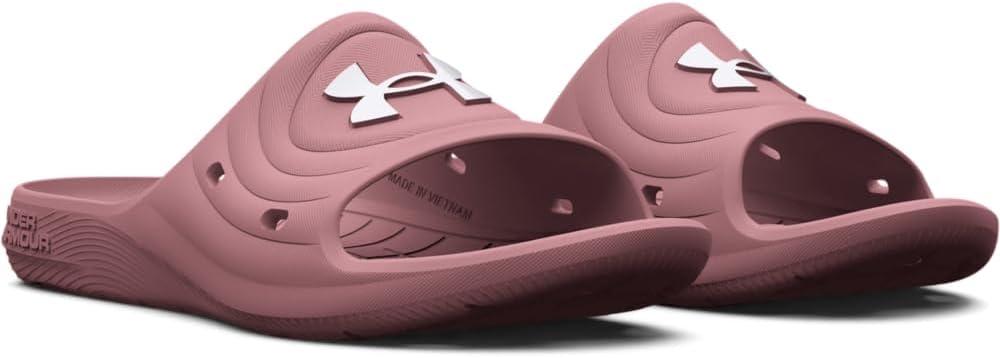 imageUnder Armour womens Locker Iv SlideSlide Sandal600 Pink ElixirPink ElixirWhite