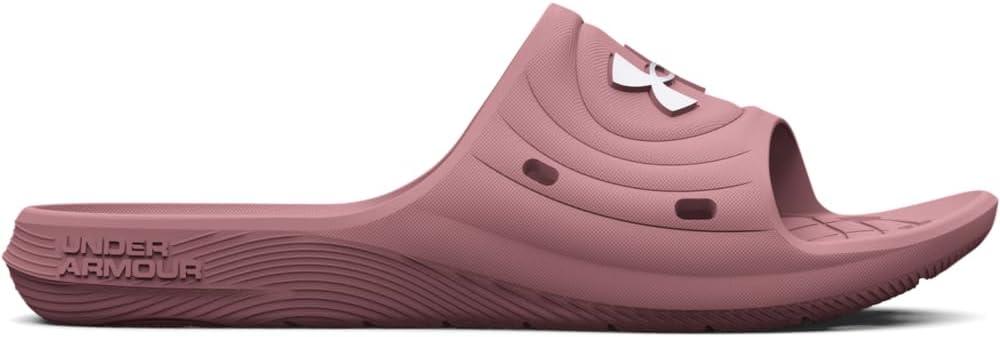 imageUnder Armour womens Locker Iv SlideSlide Sandal600 Pink ElixirPink ElixirWhite